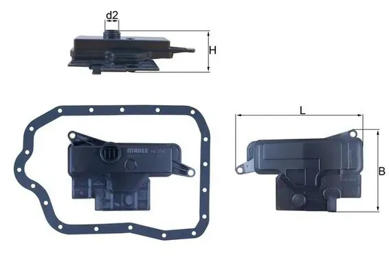 Vedante de panela da Caixa Automática de Mudança/Caixa Mecânica de Mudança HX234D Mahle Original