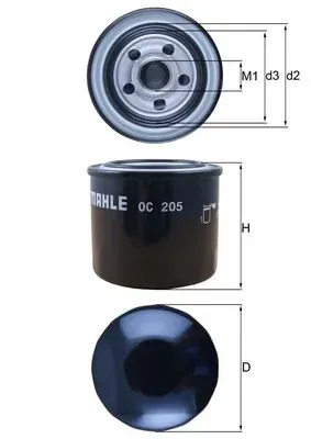 Filtro de óleo OC205 Mahle Original