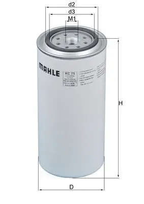 Filtro de combustível KC75 Mahle Original