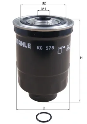Filtro de combustível KC578D Mahle Original