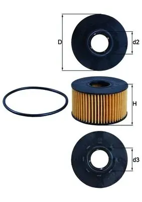 Filtro de óleo OX191D Mahle Original