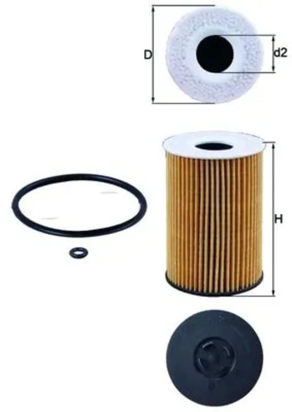 OX787D Mahle Original filtro de óleo