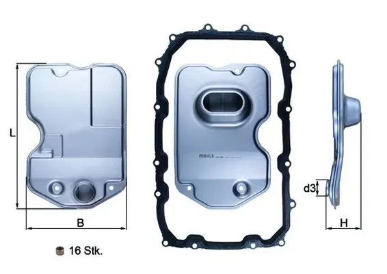 Filtro da Caixa Automática de Mudança HX160KIT Mahle Original