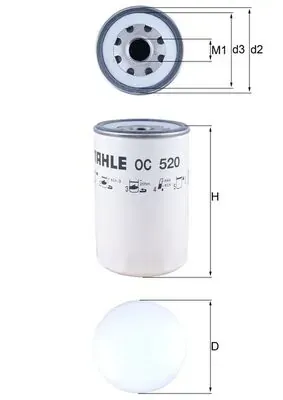 Filtro de óleo OC520 Mahle Original