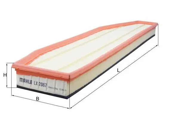 Filtro de ar LX2067 Mahle Original