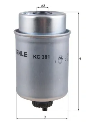 Filtro de combustível KC381 Mahle Original