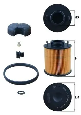Filtro ad blue UX1D Mahle Original