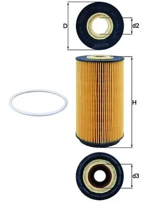 Filtro de óleo OX557D Mahle Original