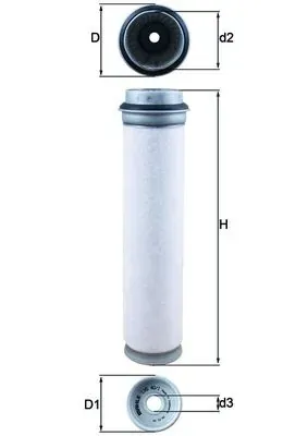 Filtro de ar LXS401 Mahle Original