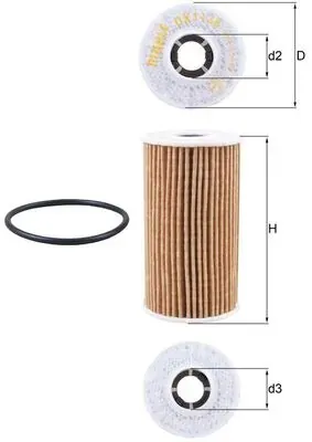 Filtro de óleo OX1138D Mahle Original