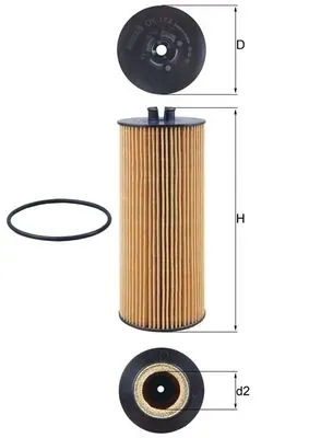 Filtro de óleo OX174D Mahle Original