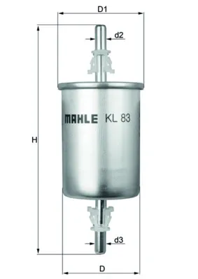 Filtro de combustível KL83 Mahle Original