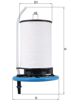 Filtro de combustível KX398 Mahle Original