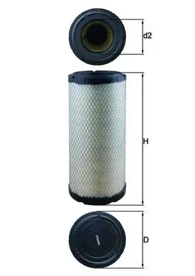 Filtro de ar LX1241 Mahle Original