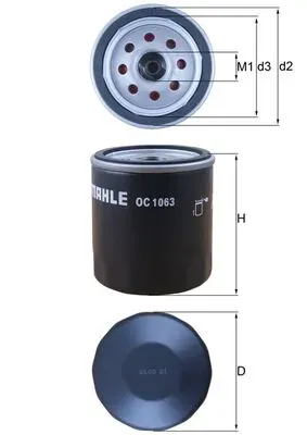 Filtro de óleo OC1063 Mahle Original