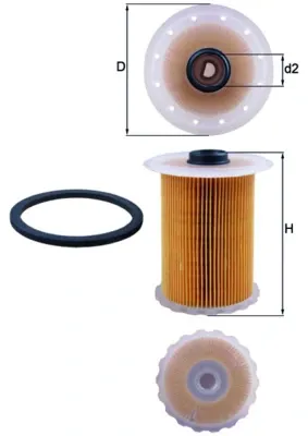 Filtro de combustível KX183D Mahle Original