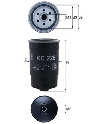 Filtro de combustível KC226 Mahle Original