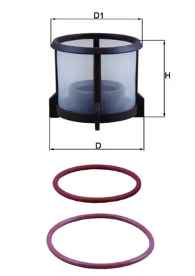 Filtro de combustível KX72D2 Mahle Original