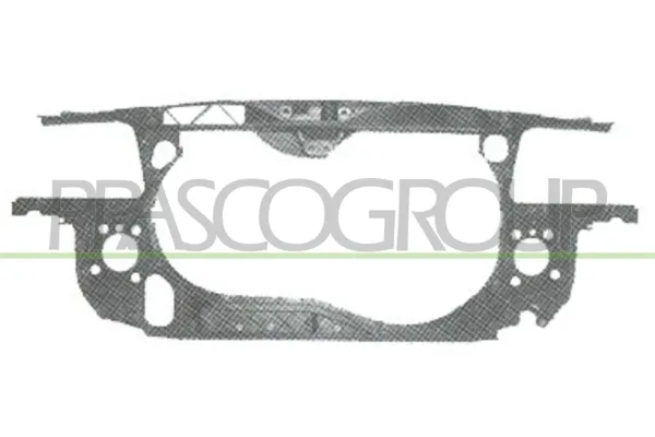 Suporte do radiador montado (painel de montagem de fixação das luzes) Audi A4 B6