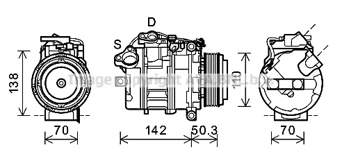 Compressor de aparelho de ar condicionado BMW X5 E70
