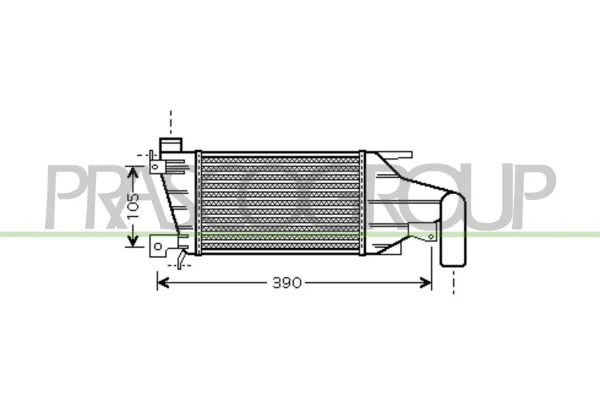 Radiador de intercooler 93179039 General Motors
