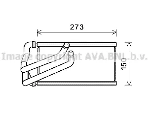 Radiador de forno (de aquecedor) Dodge Journey 