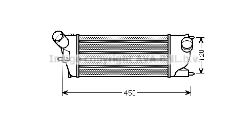 Radiador de intercooler Peugeot 407 SW
