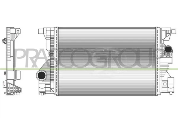 Radiador de intercooler 50C2J81 Polcar