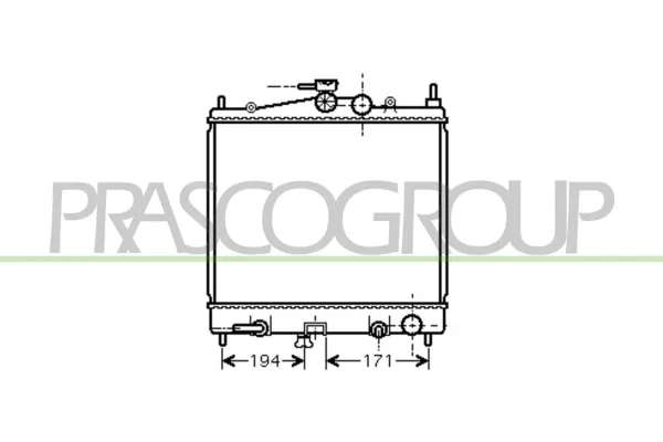 Radiador de esfriamento de motor Nissan Note E11