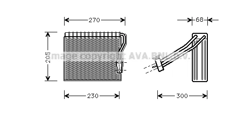 Vaporizador de aparelho de ar condicionado Mercedes A W168