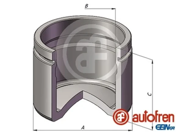 Pistão de suporte do freio dianteiro para Seat Exeo (3R5)