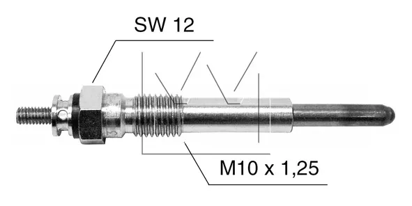 Vela de incandescência Isuzu Trooper UBS