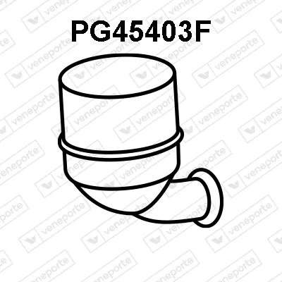 Filtro de partículas do sistema dos gases de escape PG45403F Veneporte