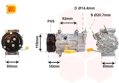 Compressor de aparelho de ar condicionado MINI Cooper R56