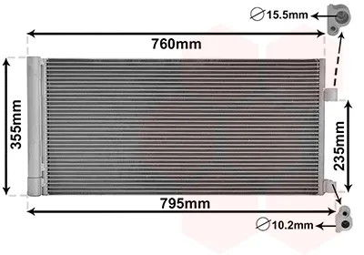 Radiador de aparelho de ar condicionado Renault Laguna 3 BT0, BT1