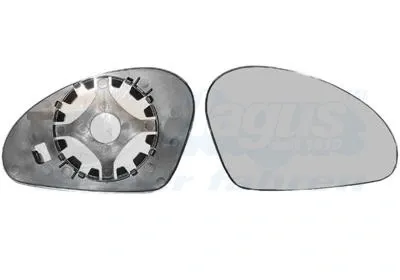 Elemento espelhado do espelho de retrovisão direito 4917832 VAN Wezel