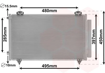 Radiador de aparelho de ar condicionado Toyota Corolla E12