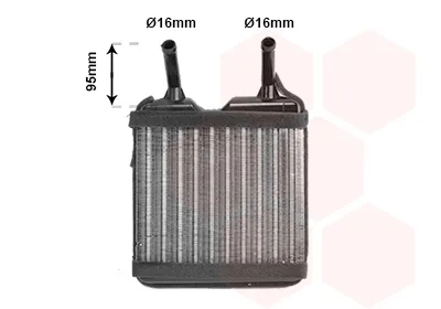 Radiador de forno (de aquecedor) Opel Kadett E