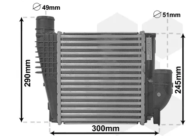 Radiador de intercooler Citroen C3 2R, 2C