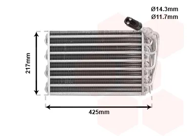 Vaporizador de aparelho de ar condicionado 4000V010 VAN Wezel