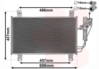 Radiador de aparelho de ar condicionado Mazda CX-3 DK