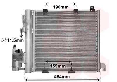 Radiador de aparelho de ar condicionado 37005250 VAN Wezel