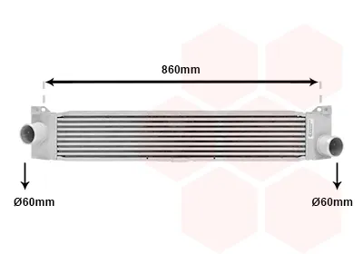 Radiador de intercooler Peugeot Boxer 250