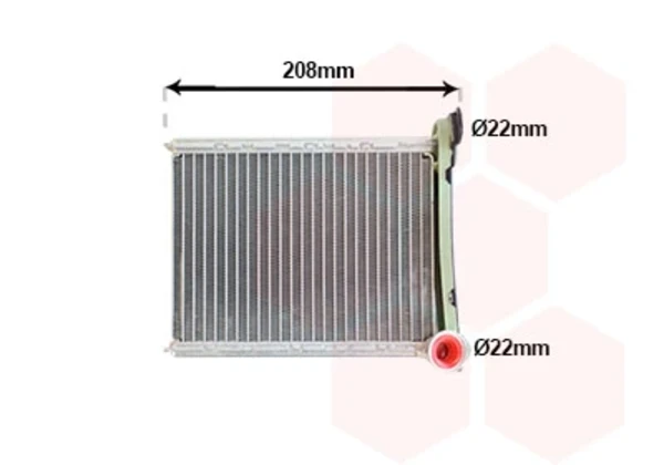 Radiador de forno (de aquecedor) para Dacia Duster (HM)