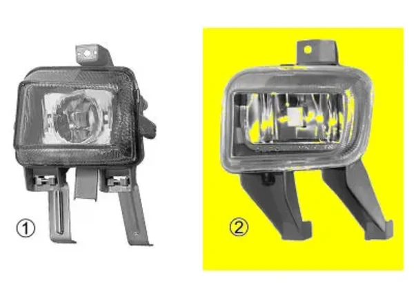 Luzes de nevoeiro esquerdas 3735997 VAN Wezel