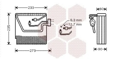 Vaporizador de aparelho de ar condicionado 5900V111 VAN Wezel