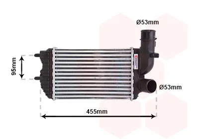 Radiador de intercooler Citroen Jumper 244