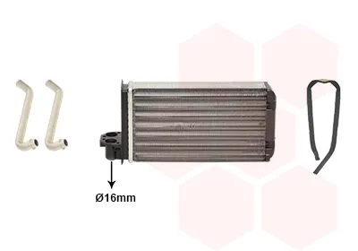 Radiador de forno (de aquecedor) Peugeot 205 1 741A, C