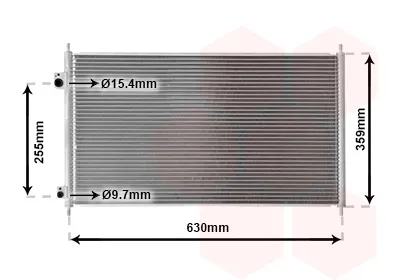 Radiador de aparelho de ar condicionado Honda Civic 7 EU, EP, EV