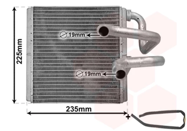 Radiador de forno (de aquecedor) para Nissan Murano (Z51)